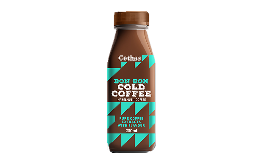Cothas Coffee Bon Bon Cold Coffee Hazelnut + Coffee   Plastic Bottle  250 millilitre